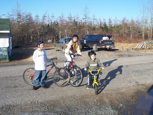 children, bike ride, bicycle, age, learn - my children yesterday bike riding
