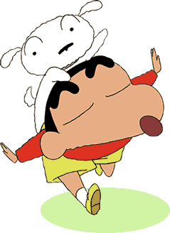 Shinchan - shinchan burning topic btw irritated parentz and hiz fan kidz...lyk me..lol...it is a japanez manga and anime series written by yoshito usui.. it began frm a broad cast at tv asahi april 13 1992 diz dude uses occasionally weird,unnatural and innapropriate language wid really abnormal behaviour -_-
