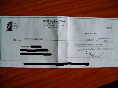 My Money Exchange Check! - I recieved this after only 5 days of requesting it. You can also request via direct deposit for FREE. Request by check costs $2.50. If you would like to join, please check out my website for the banner, it's on the very top.
