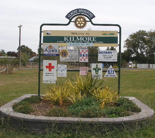 Kilmore Welcome - Welcome sign going into Kilmore Victoria Australia