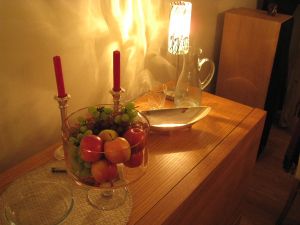 fruit by candlelight - fruit with dinner- absolutely!!