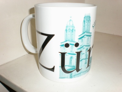 Starbucks Zurich - This mug came from a Swiss friend who lives in the city called Zuchwil although they don't have a starbucks store in this city but hopefully starbucks might open one sooner or later.