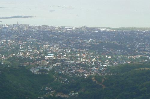 a city view from tops - city view of cebu city from tops.