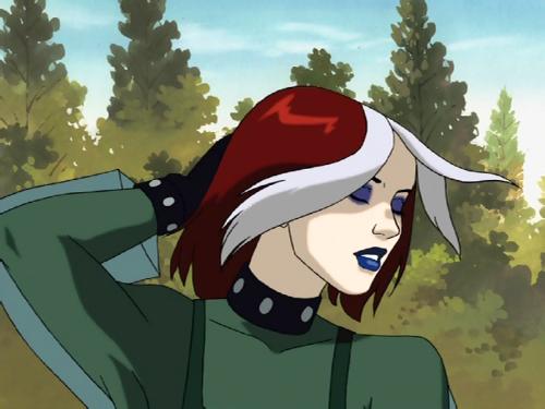 rogue - rogue a mutant from X men evolution and emmy award winning american anime series... she can copy powers of some other mutant or just get some of his behaviour all she need is to touch tht guy..wooh kewl
