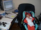 Office - Oh...There is a little cute baby who is working hardly at this office! :))