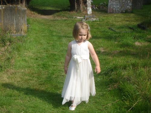 Spiritual Moments - The little Mite, wandering around the cemetery with her 'friends'.