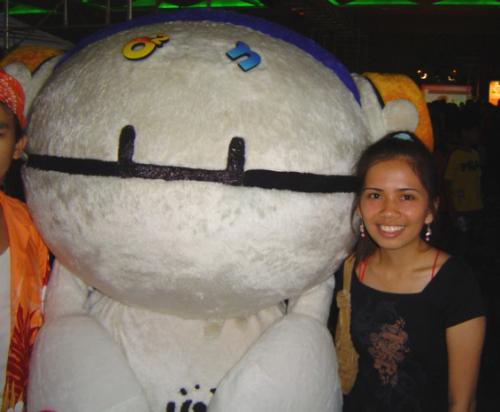 me and o2jam mascot - an e-games domination 2 at smx last april 6, '08