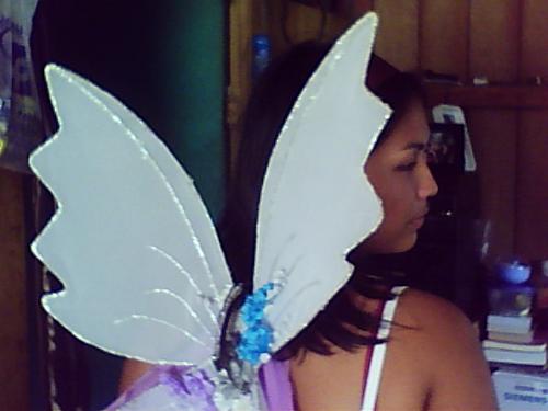 Never Dainty - This is me, wearing my daughter's wings! ;)