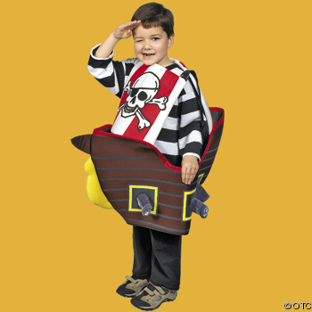 boat costume - boat that can be worn.