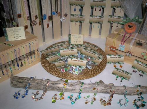 Craft Show table display Fall 07 - This is what my 8 ft table display looked like last fall. I bought many new displays for this year and will post a new photo after this weekend's show.