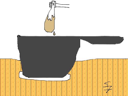 the coffee sock - Another method of maker-less coffee is using a clean sock like a teabag in hot water.