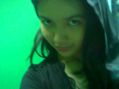 scary - this is a photo of me before our literature play. My role was an evil doer... haha... that's why i'm a bit scary in the picture. THe lighting helped in giving me that 'scary' look.. hehe