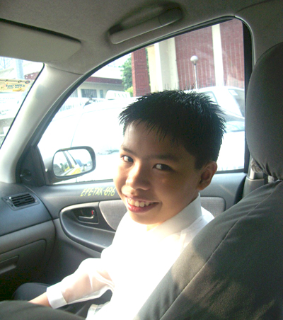 My son on his graduation day - Tristan Angelo's graduation day