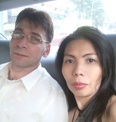 Me and my better half - On our way to our son's graduation day celebration