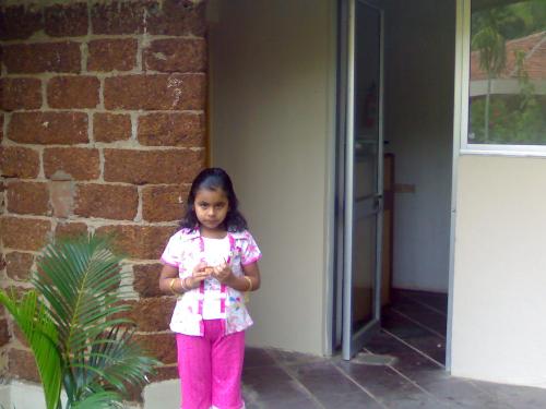 Kishu at Puri resort - We stayed in a resort at Puri.
