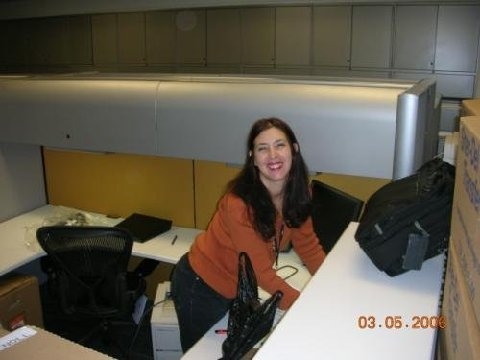 Moved - here is a picture of me unpacking boxes from NY to NJ where the company moved to.