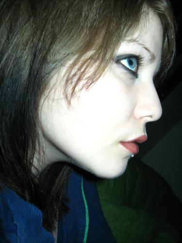 Myself #2 - Another photo of myself, from the side profile, later on at night. the lighting was florescent but bright.
