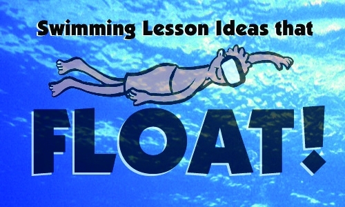 Learning how to swim - swimming lessons