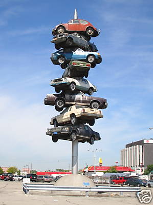 The Berwyn Spindle - Berwyn's Spindle -- the west suburban skewer of cars made famous in the movie 'Wayne's World' -- is for sale.