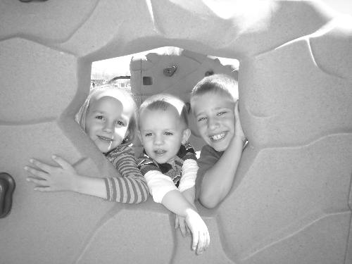 Alyssa, Levi, and Corbin - A day at the park, Alyssa (5), Levi (2), and Corbin (9)