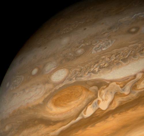 Jupiter - Close Up of the great red spot in jupiter