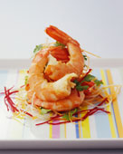 shrimp salad - an exotic type of salad, this i've got to try.
