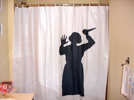 Psycho shower curtain! - shower curtain