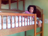 time for a sleep - My daugher ready to go for sleep at a hotel in shimla where we enjoyed our vacations.