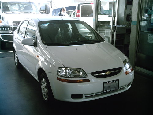 The Front of my Aveo - This is my little car that I often write about.