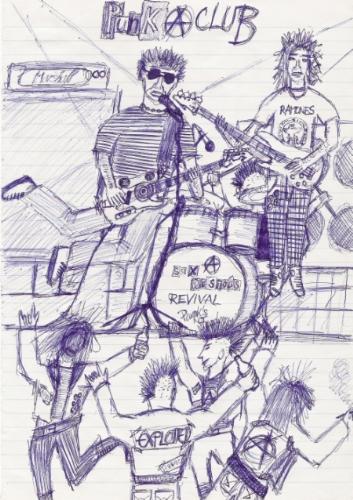 punk band - PUNK BAND in action pistols revival in class pub