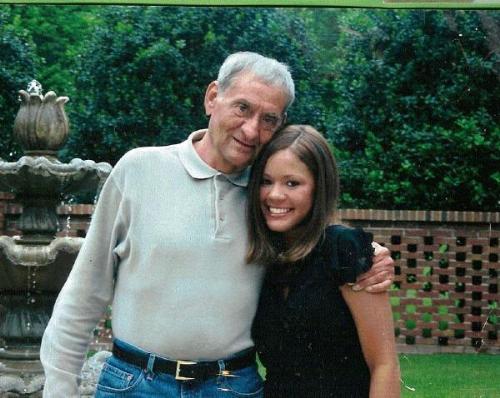 My Grandfather and I in my backyard - Grandfather