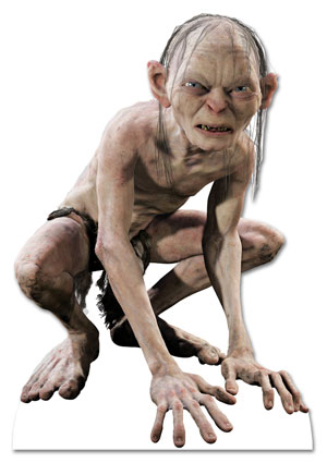 Gollum - My Precious.. I was seeing these movies again and wanted to post this guy's photo here.. The character is simply awesome.. Gandalf says to Frodo in the Mines Of Maurya that Gollum has a role to play in the story and very surely he did have a role to play..