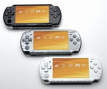 psp  - The Sony PlayStation Portable. The latest version called PSP Slim & Lite [ PSP 2000K] is 100 grams lighter than the older version called the fat/phat. Its been three years since this product was introduced in market.