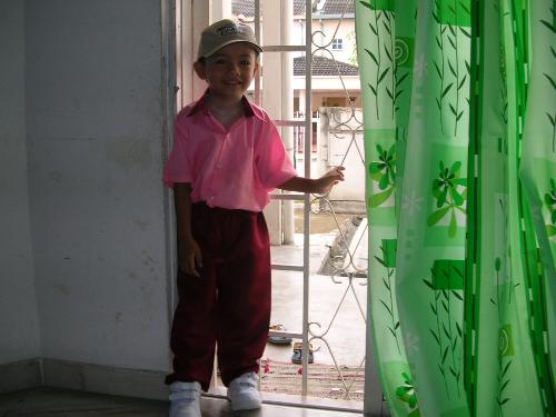 Son adam 1st day at Tadika - Taken when he was 4 years old 1st day at school.