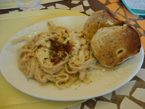 pasta! - fettucine jacintha. herbs and spices and pasta. thank you italy!