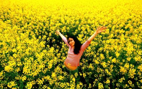 Happy - This is a picture of me in a field. 