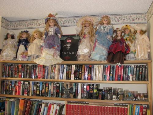Shelf Of Dolls - A few of my dolls i collect
