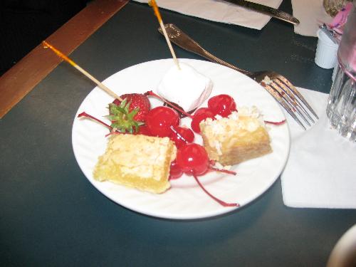 fruit and sweets - my breakfast