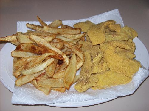 Fried Crappie - Fried Crappie and fries.