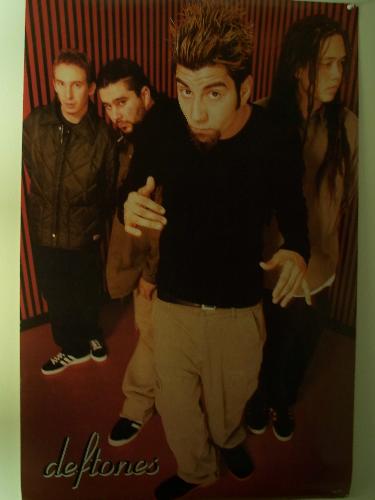 Deftones Poster - A Deftones Poster of the band in the late 90's.  From lefted to right: Abe, Stephen, Chino and Chi.