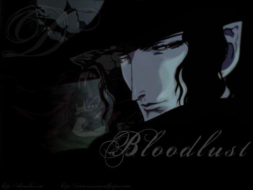 Anime Vampire - This is a wallpaper of the anime character Vampire Hunter D. He's half human, half vampire, all vampire hunter.