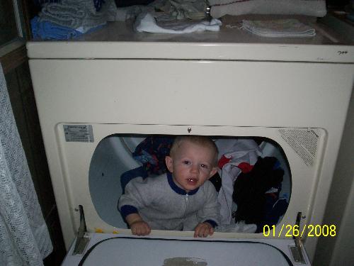 youngest son - helping mom lol