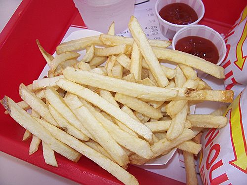 French fries! - Crispy, golden french fries.