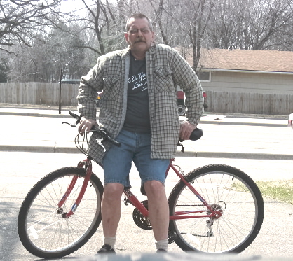 Me and my bike - One form of my daily exercising routine during warm times here in MN.