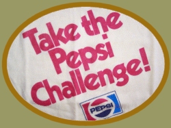 Tractor trailer advertising/promoting the Pepsi Ch - Large tractor trailer promoting the Pepsi Challenge in the 80s.