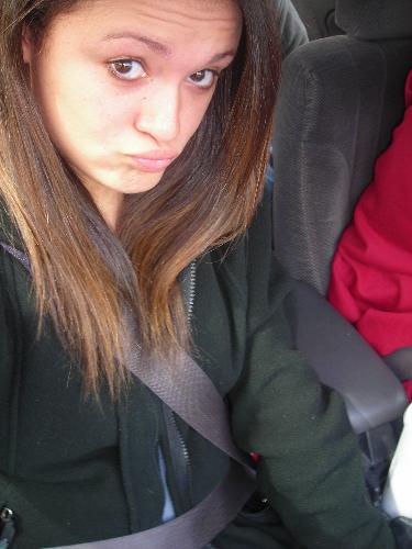 In the CAR. - On my wayy to WAL-MART