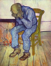 On the Threshold of Eternity - On the Threshold of Eternity. In 1890, Vincent van Gogh painted this picture seen by some as symbolizing the despair and hopelessness felt in depression. Van Gogh himself suffered from depression and committed suicide later that same year.