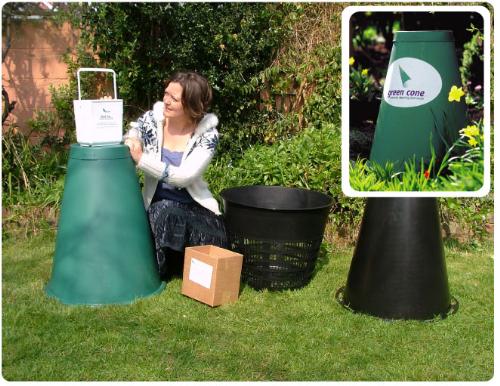 Green Cone Food Waste Digester - A great aid to the environment... the Green ConeFood Waste Digester, will fit into a corner of your garden.