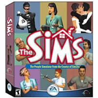 the sims!!! - it is the picture of cover of the sims game cd. 