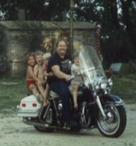 'bout 20 years ago - five on a harley